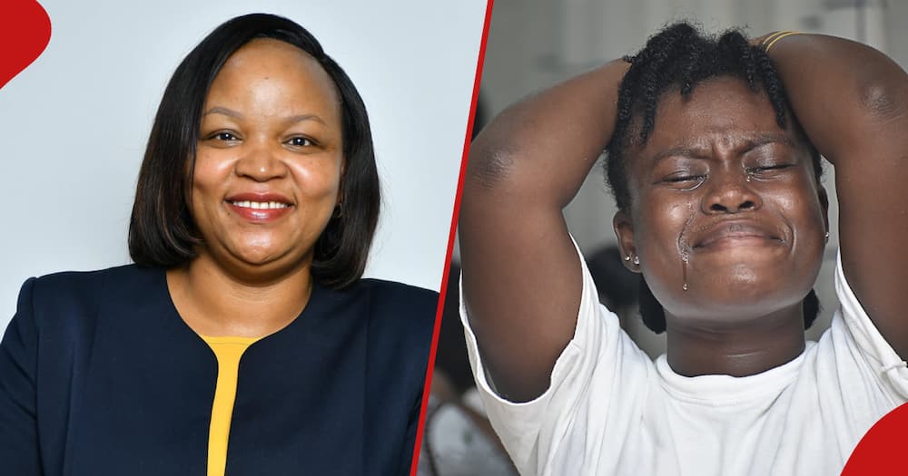 Family Bank CEO Nancy Njau responds to viral video of woman screaming.