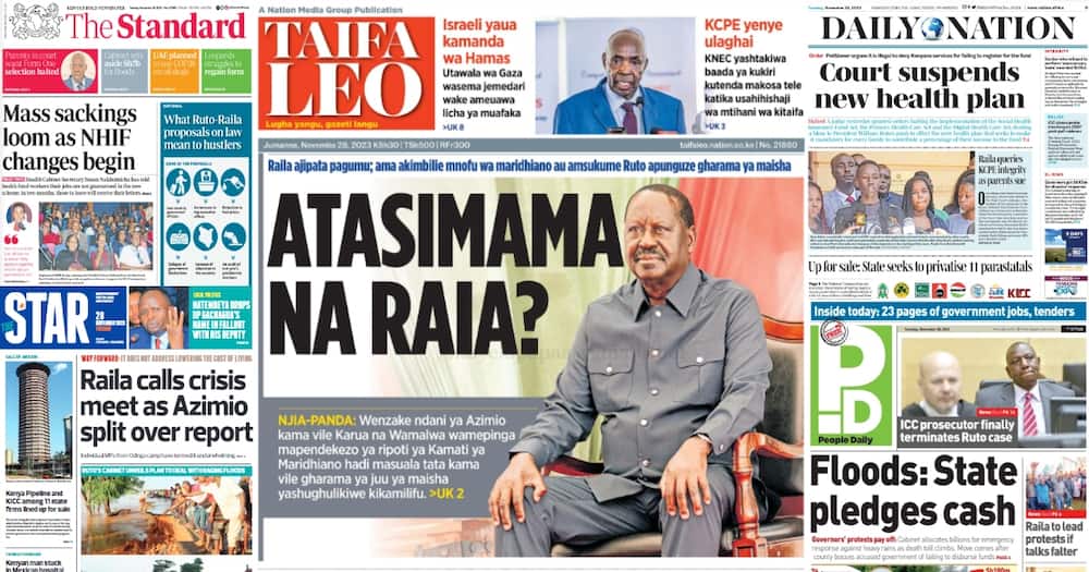 Kenya Newspapers Review for November 28