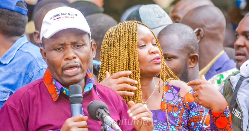 George Natembeya Introduces Beautiful Wife During Inaugural Rally