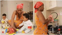 Corazon Kwamboka Flaunts Exquisite Kitchen as She Feeds, Bonds with Kids: "I Love Mum Duties"