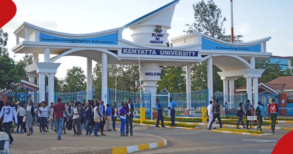 Kenyatta University entrance.