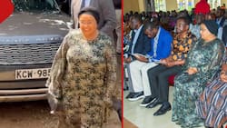 Margaret Kenyatta Stylishly Steps out For Oginga Odinga's Memorial Service