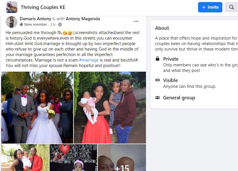 Marriage is real and beautiful, woman who was approached on Facebook by hubby says