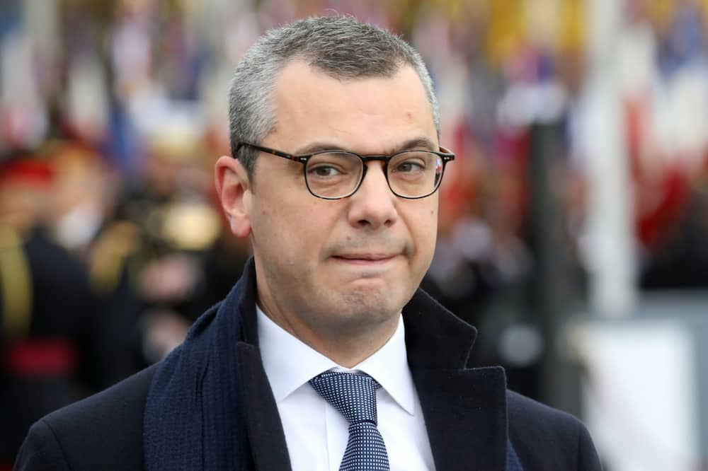 Chief of staff of French president Alexis Kohler (pictured November 2018) is accused over his professional and family links with Italian-Swiss shipping company Mediterranean Shipping Company (MSC) which is run by his mother's cousins