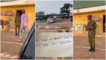 Murife Don't Run: Man Pranks Soldier in Video, Flees after Delivering Note