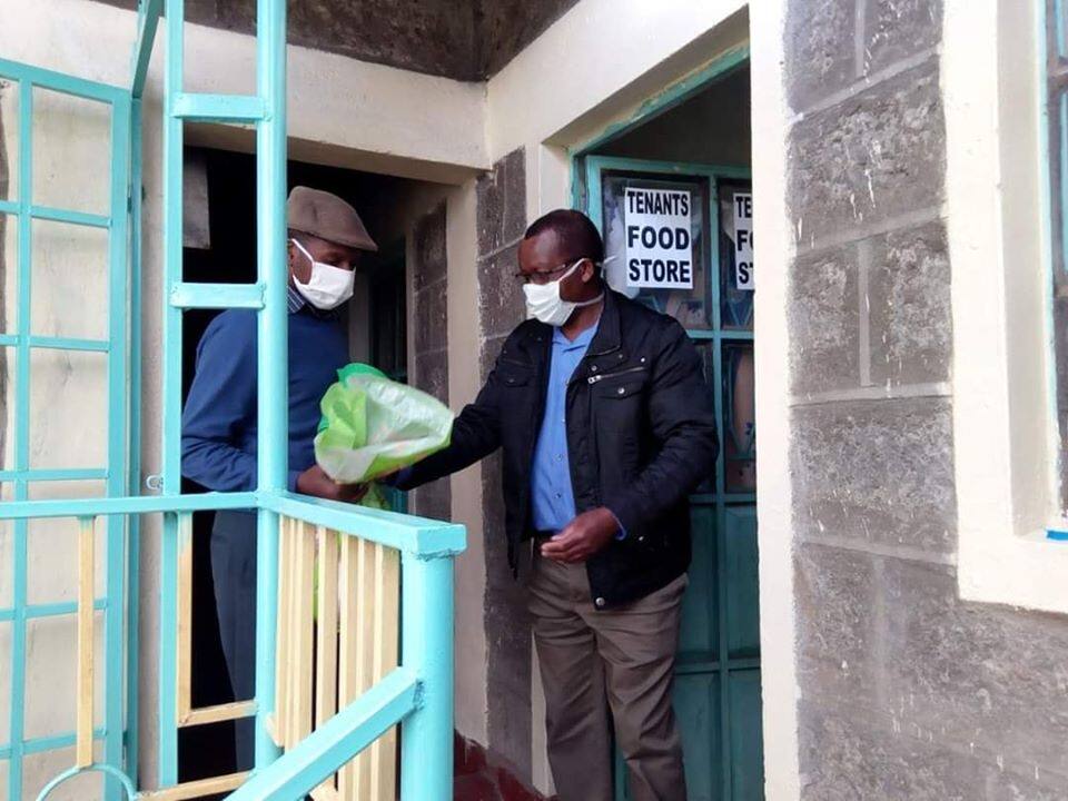Nyandarua landlord who waived rent for 3 months supplies tenants with foodstuffs