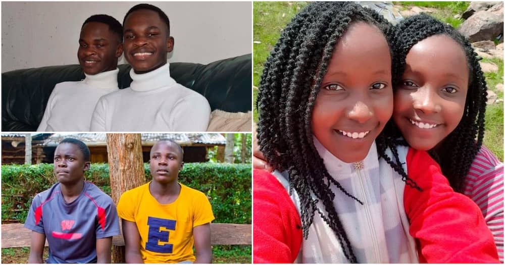 Immaculate and Grace Kahiga, Emmanuel and Wayne Isanda from Kisumu, Dan Wesley Ouma, and his twin brother Meshack Brown Ouma.
