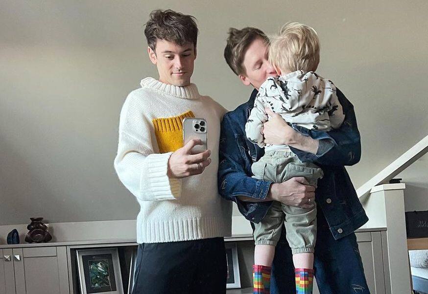 Tom Daley and Dustin Lance Black Interview: Surrogacy, Robbie Ray and the  best parenting advice they've ever received