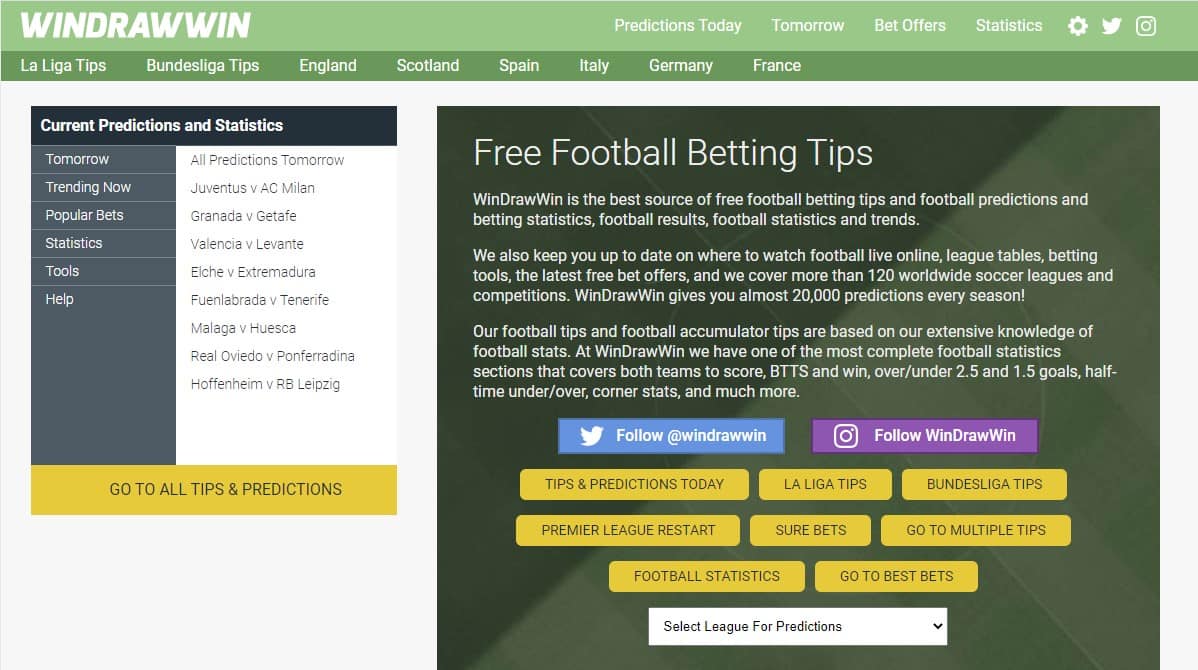 Football Betting Tips - Free Today & Tomorrow Predictions