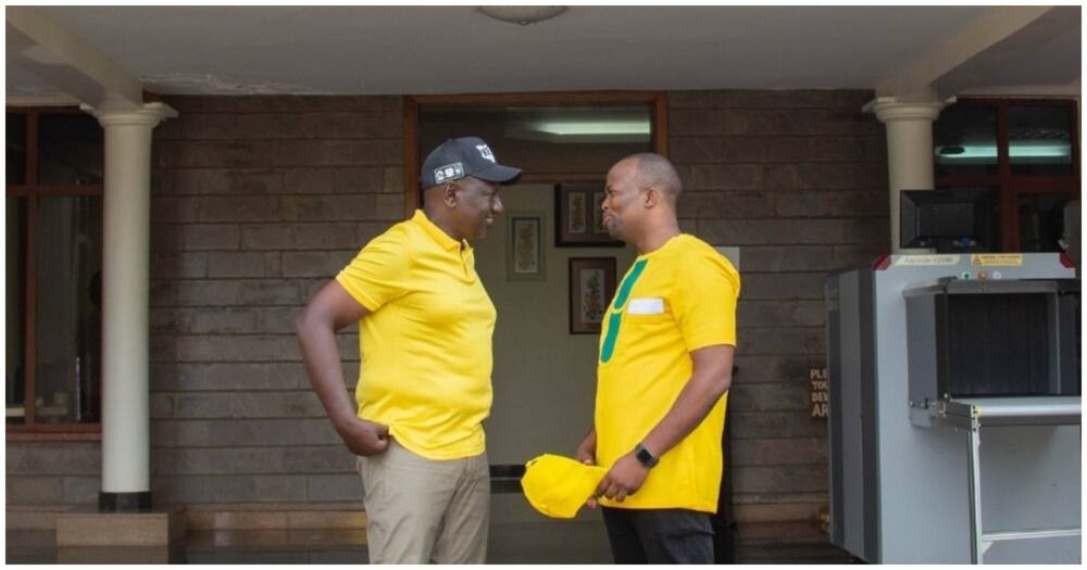 Deputy President William Ruto (r) and comedian MC Jessy. Photo: MC Jessy.