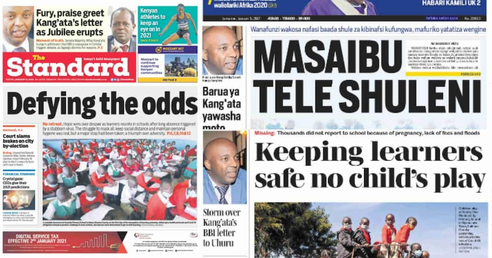 Newspaper review: Kang'ata's BBI letter adds fuel to already burning Jubilee Party