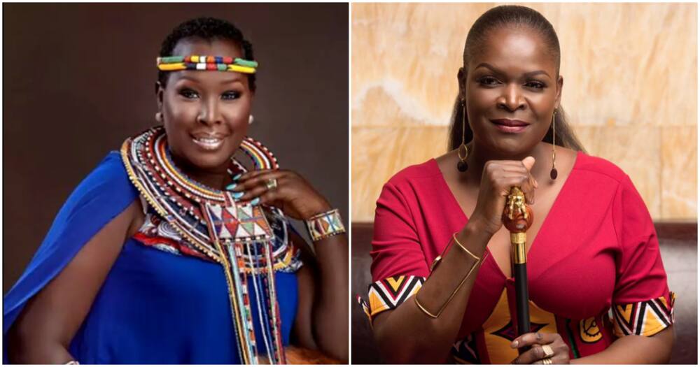 Emmy Kosgei, Suzzana Owiyo jointly perform to Uhuru Kenyatta, wife Margret at Women's Day event