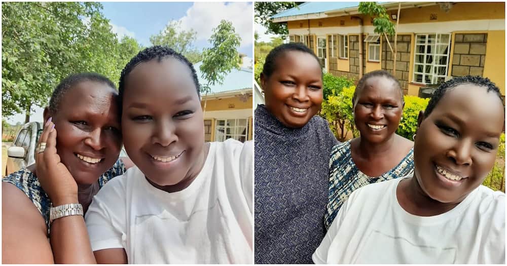 Emmy Kosgei spending time with family.