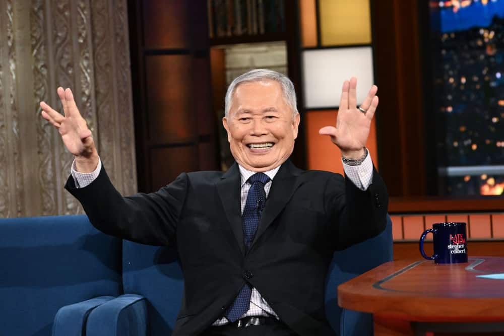 George Takei during The Late Show with Stephen Colbert.