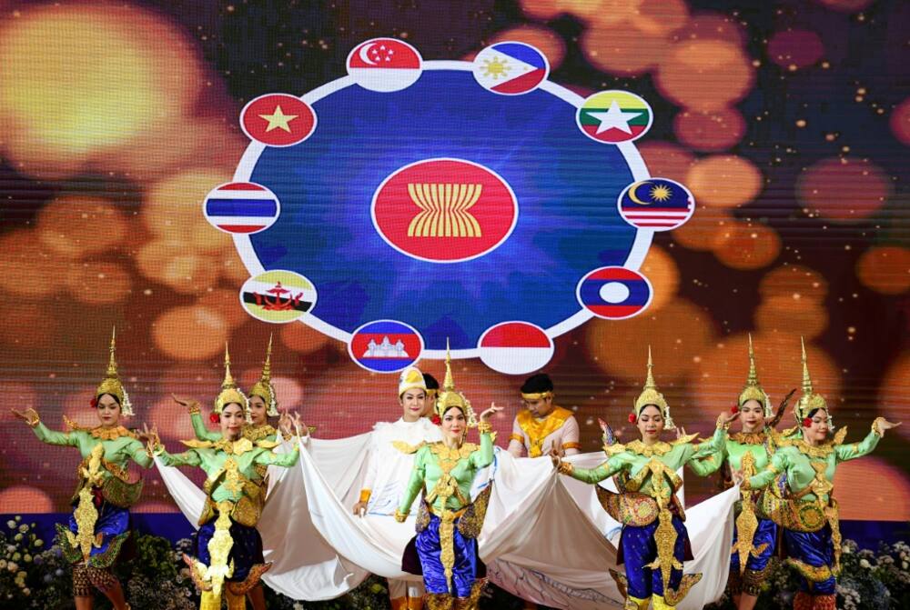 Dancers perform during the opening ceremony of the 40th and 41st ASEAN Summits in Phnom Penh