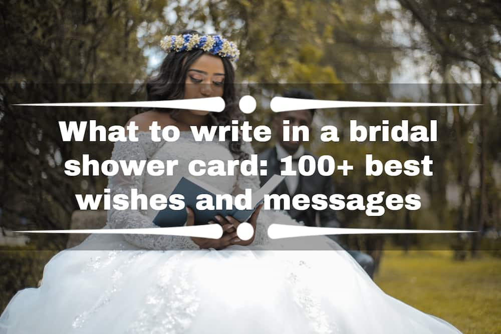 What to write in bridal shower card