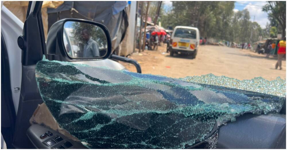 Journalists attacked in Kibra. Photo: Seth Olale.