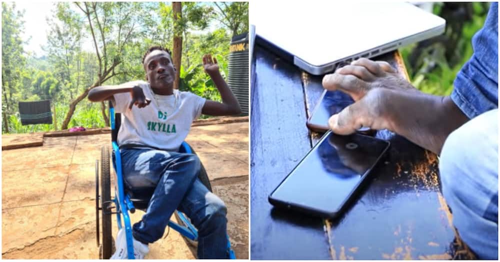 Kenyan DJ living with disability is appealing for jobs.
