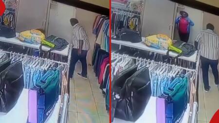Kenyans Enraged as CCTV Video Captures Kawangware Man Beating Up Female Employee in Boutique