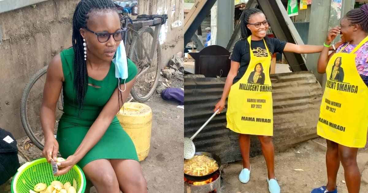 Joy for Chips Vendor Criticised by KOT as Millicent Omanga Gives Her ...