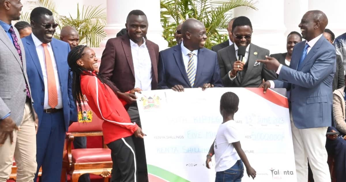 Faith Kipyegon Buys Dad Car As She Sheds Tears Of Joy At State House ...