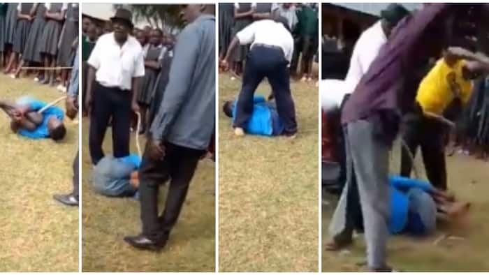 Kisii: Video of Teachers Ruthlessly Caning Wailing Pupil in Turns Angers Kenyans