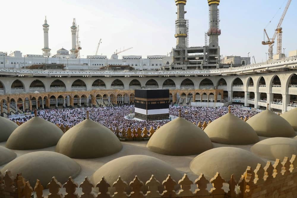 For two years pilgrims not already in Saudi Arabia were barred because of Covid pandemic curbs