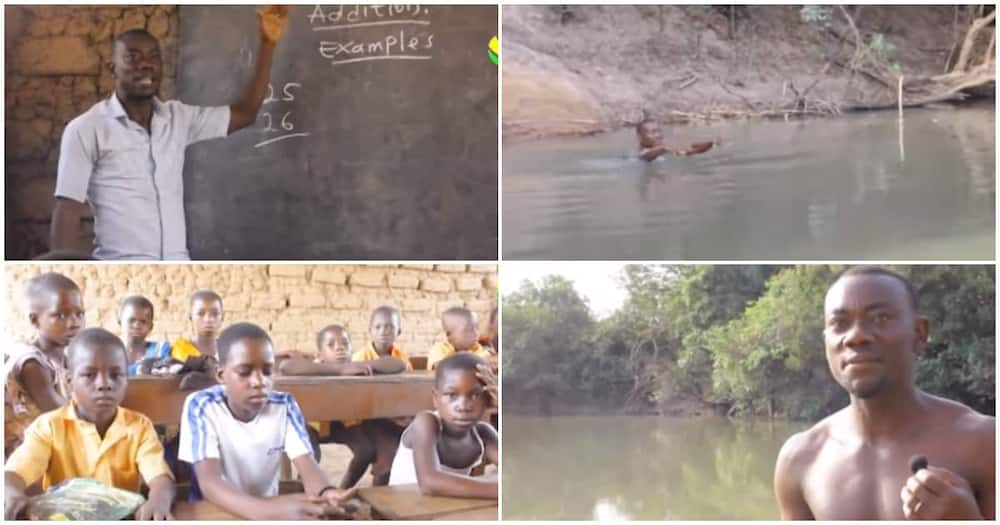 Mensah Kwame, 36-year-old teacher who swims, Lonpe MA Primary School, Northern Region of Ghana
