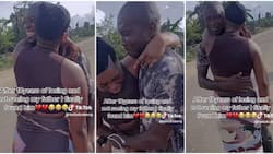 “Today Is the best day of my life”: Nigerian man sheds tears in video as he meets daughter after 18 years