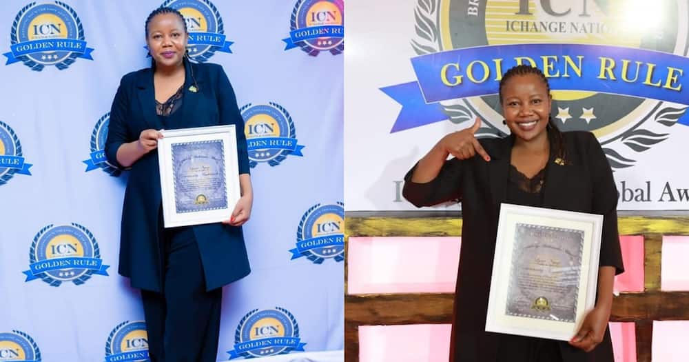 Lynn Ngugi was also given another humanitarian award by Café Ngoma in December 2020.