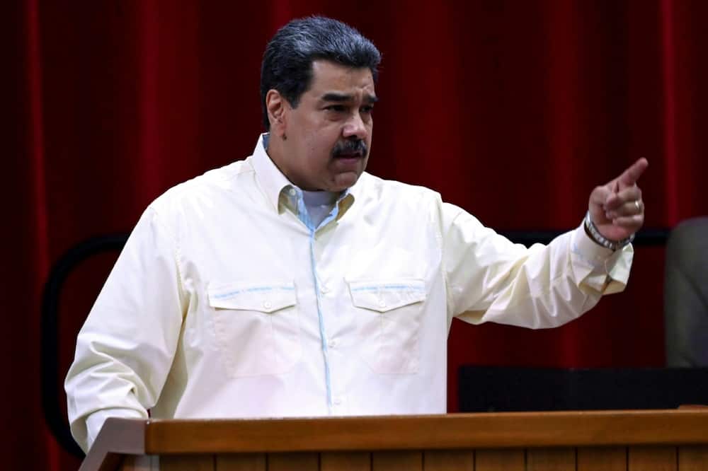 Venezuelan President Nicolas Maduro delivers a speech during a visit to Cuba in December 2022