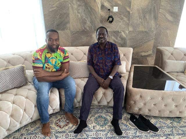 Raila amtembelea gavana Joho anayeugua nyumbani kwake