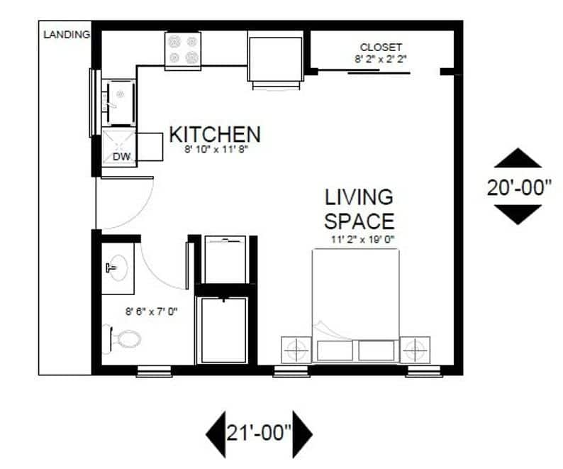 bedsitter design plans in Kenya