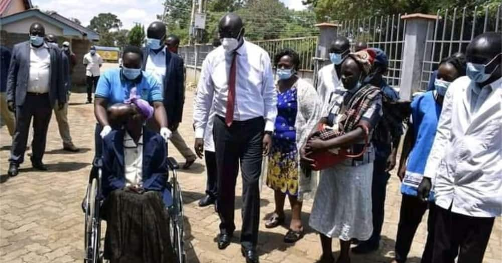 Bungoma Governor Wycliffe Wangamati Offers Medical Aid to Lady with Strange Condition