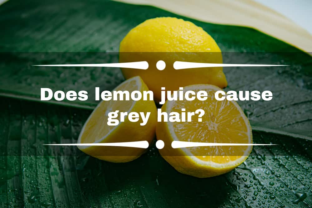 Does lemon juice cause grey hair?