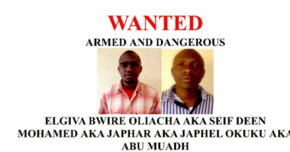 DCI informed members of the public that the five suspects are armed and dangerous. Photo: DCI.