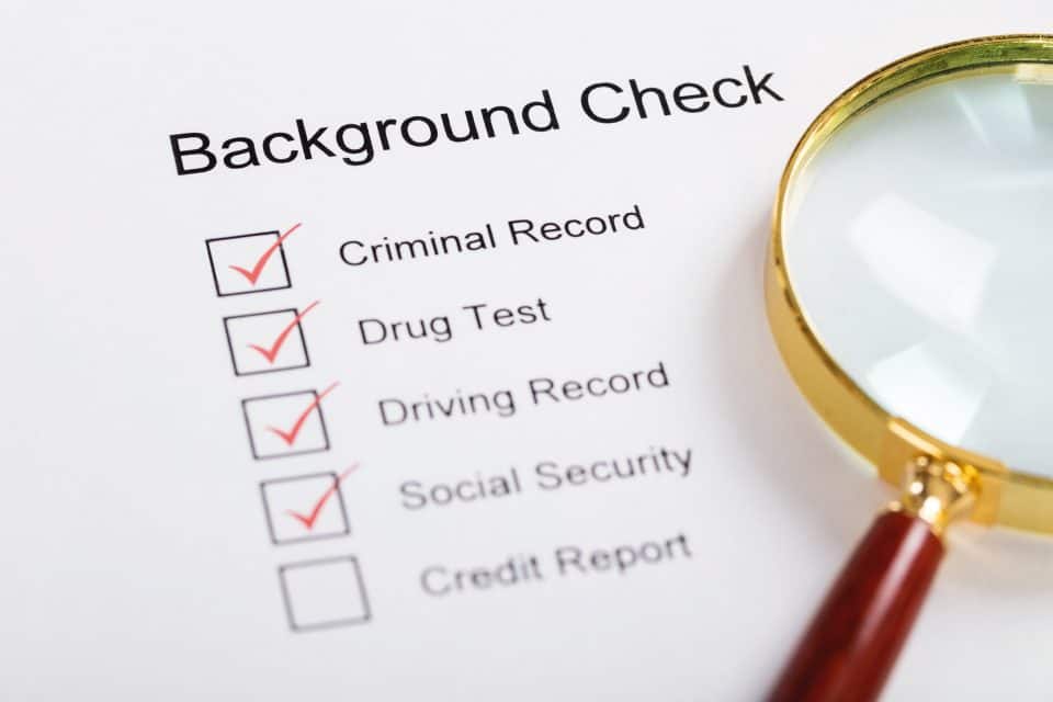 Background check results