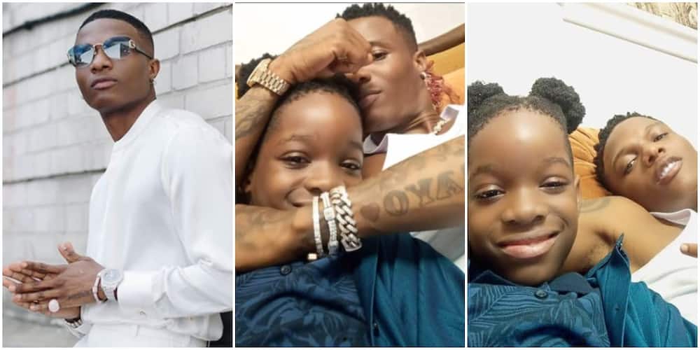 Wizkid and first son Tife stir the internet with cute father-son photos