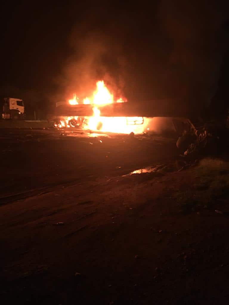 Makueni: Scores feared dead as car, 3 trailers collide before bursting in flames