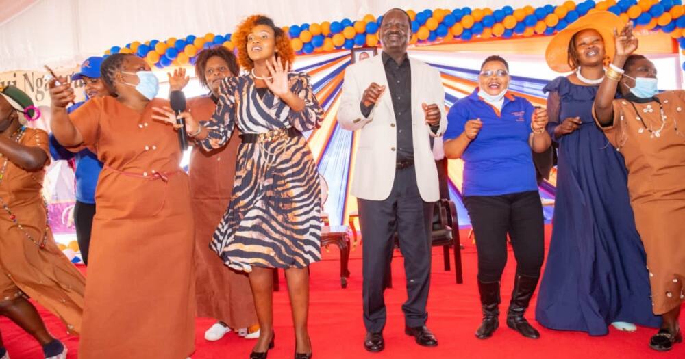 Raila Odinga met Nairobi women.