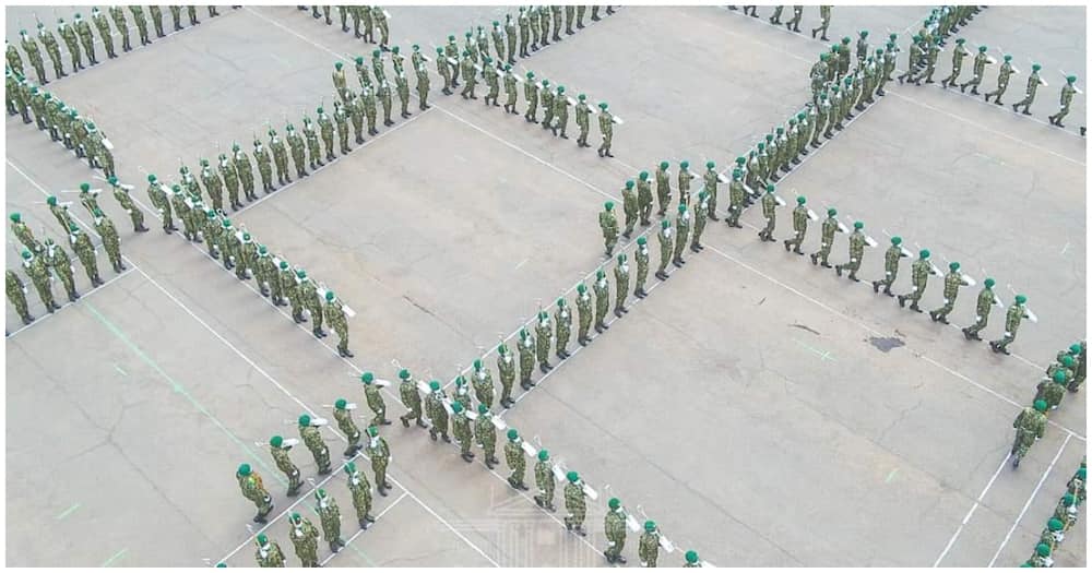 The NYS graduates impressed Kenyans with their pattern.