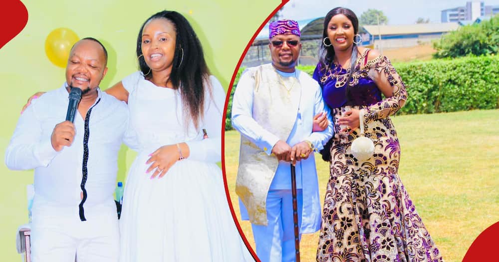 Muigai wa Njoroge and Queen Stacey during their happy moments.