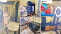 Young Man Rents 1 Room, Makes It Look Like "VIP Hotel Suite" With Cooker, TV and Fine Bed
