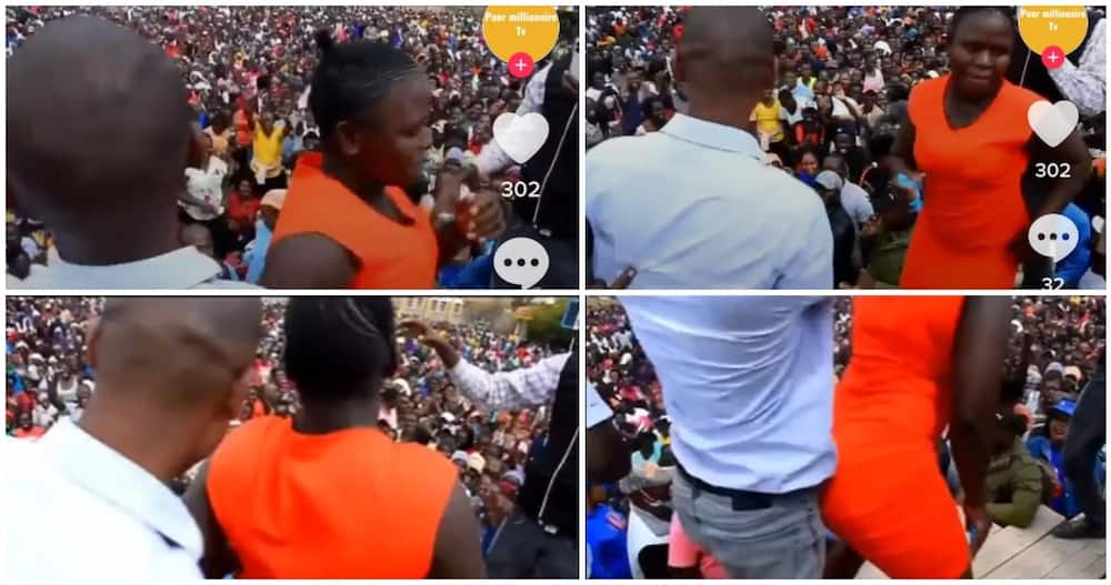 Video of ,lady twerking for Babu Owino.