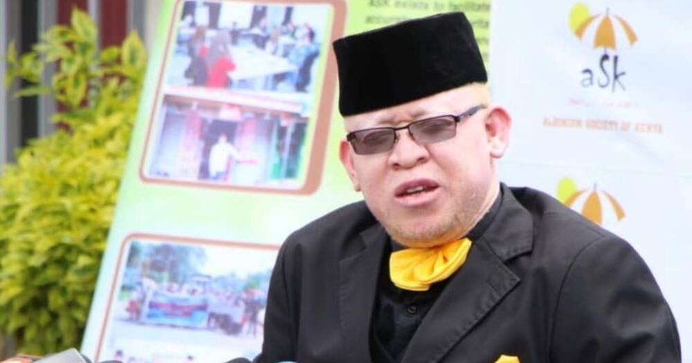 Former Nominated Senator Isaac Mwaura in a past address. Photo: Isaac Mwaura.