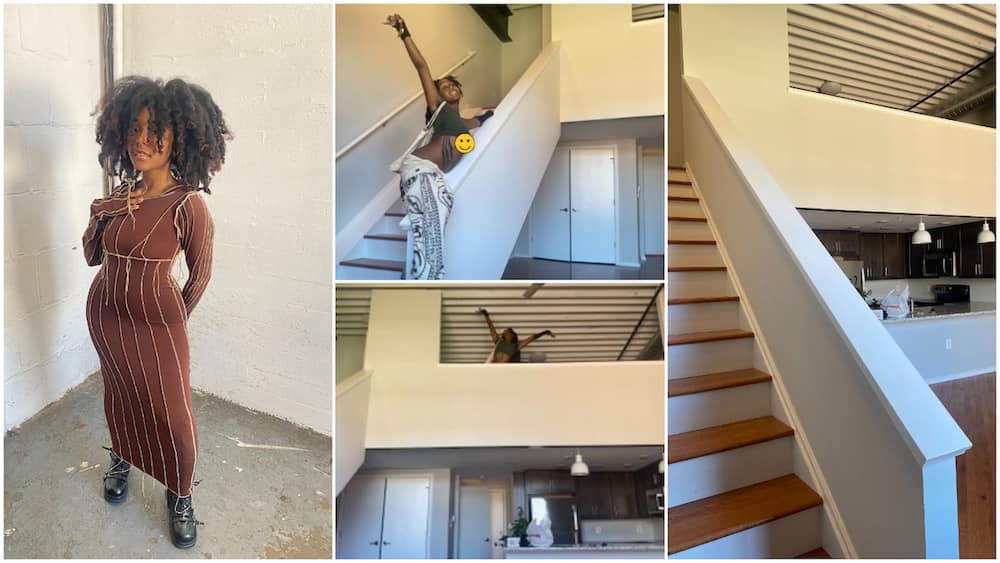 19-year-old lady buys her first house in America, shares photos of new building.