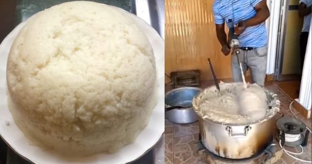 Video of a man cooking ugali has gone viral.