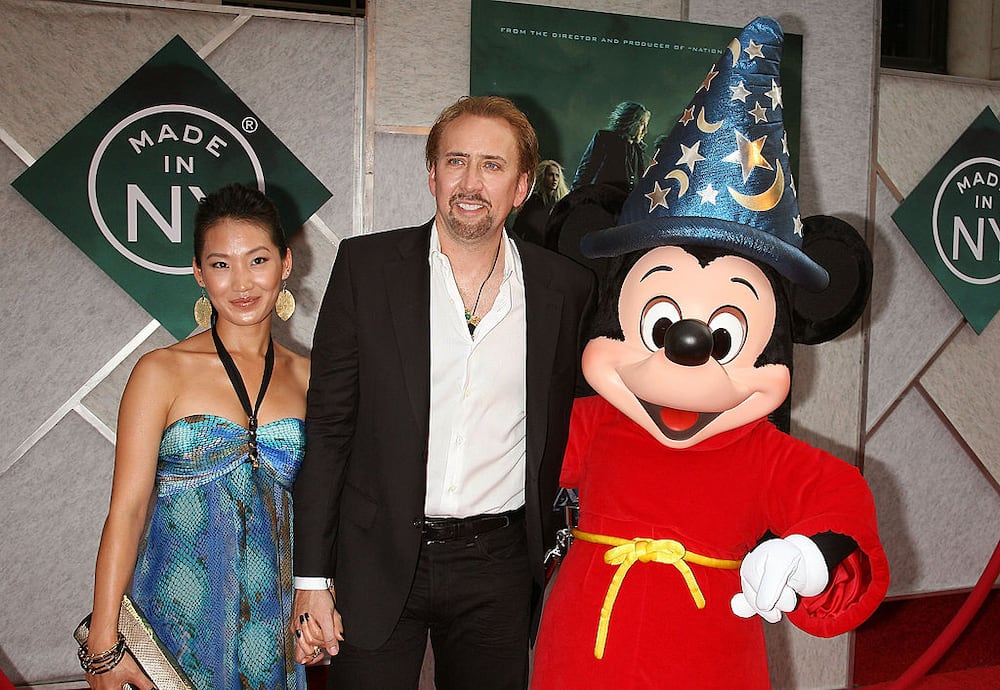 Alice Kim and Nicolas Cage