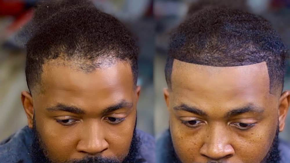 Crispy cut for men with round face