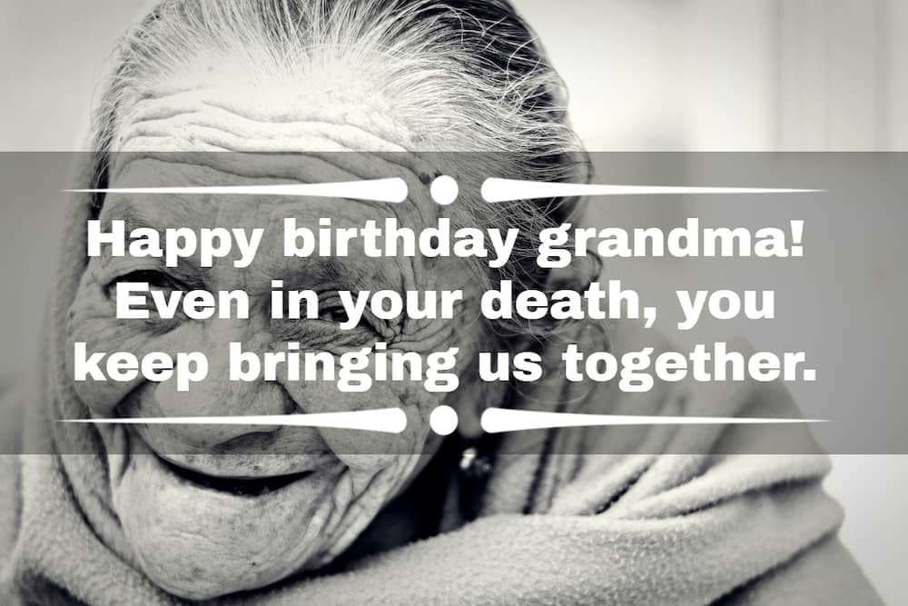 Happy birthday to grandma in heaven